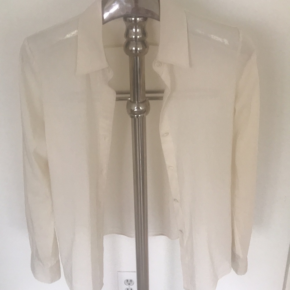 Theory blouse, cream, size L